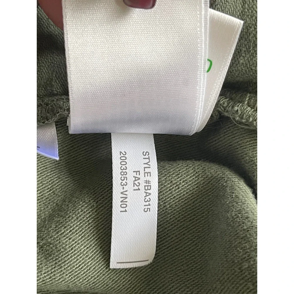 J. Crew Utility‎ Pants Women's 8 Green Drawstring Elastic Waist Straight Leg